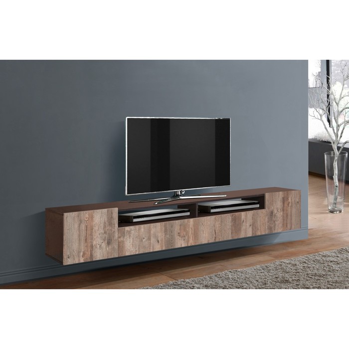 

Тумба подвесная «Прага» New, 2130×350×382 мм, фасад ЛДСП, цвет венге / кейптаун