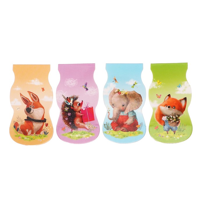 Закладка магнитная ArtSpace Lovely animals 35130мм 4 дизайна 18₽