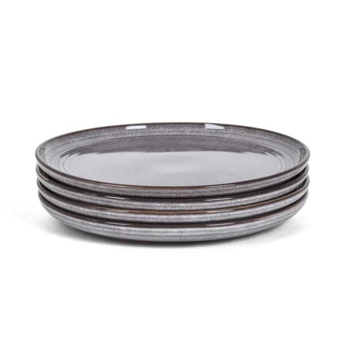 

Набор тарелок Arya Home Stoneware, d=27 см, 4 шт, цвет серый
