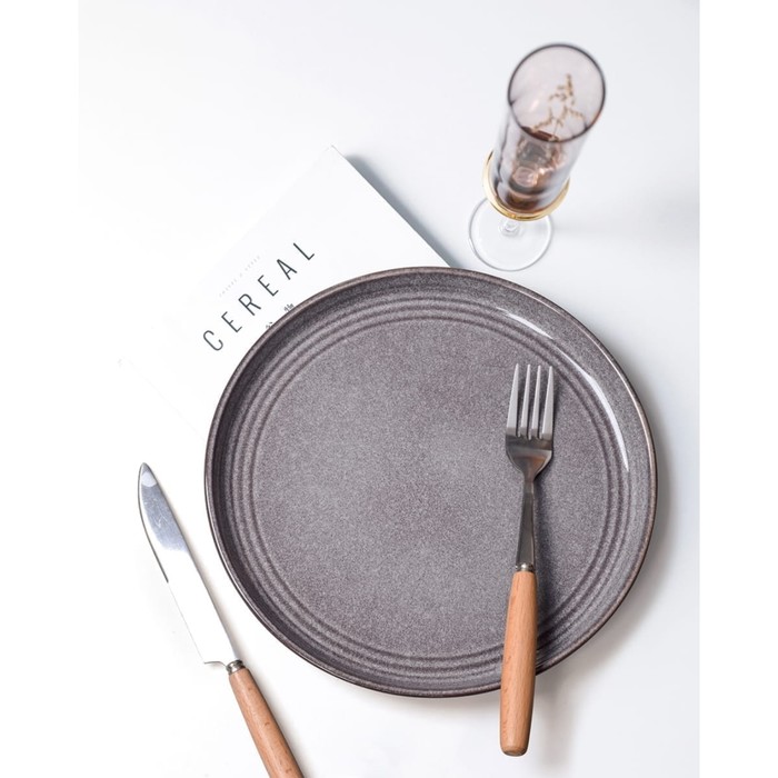 

Набор тарелок Arya Home Stoneware, 4 шт, d=21.2 см, цвет серый