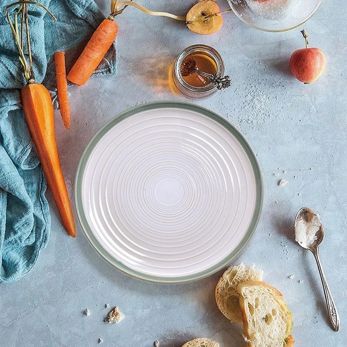 

Набор тарелок Arya Home Stoneware, d=26.3 см, 4 шт, цвет зелёный