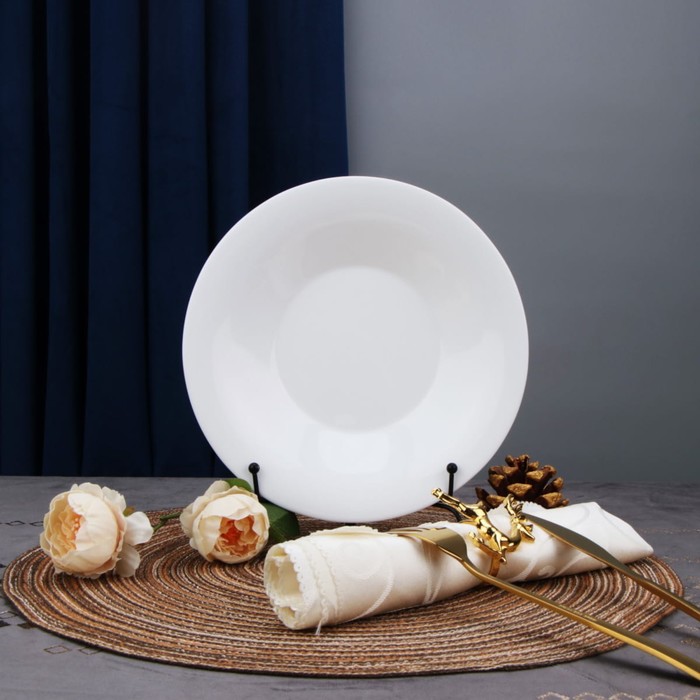 Тарелка глубокая Arya Home Globe, 6 шт, цвет белый