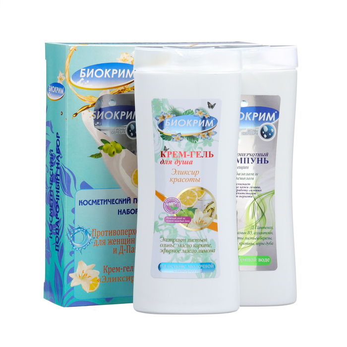 

Подарочный набор женский Биокрим шампунь, 250 мл + гель для душа, 250 мл
