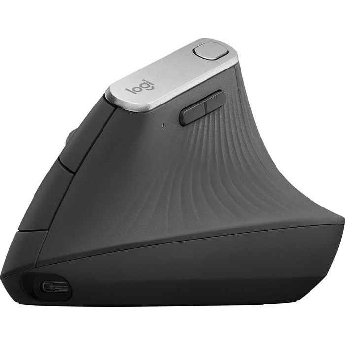цена Мышь Logitech MX Vertical черный/серебристый оптическая (4000dpi) беспроводная BT/Radio USB 103386