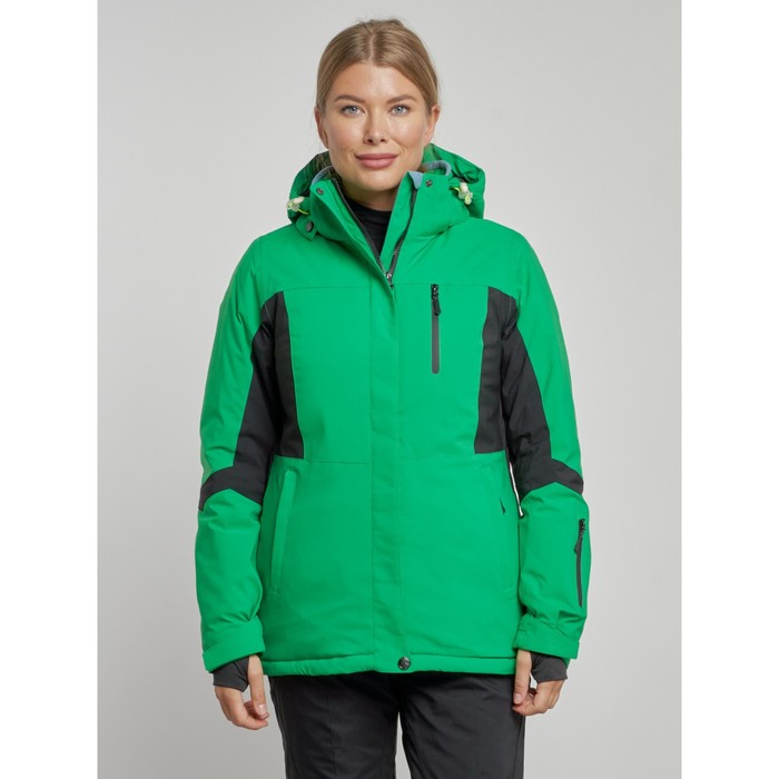 Куртка горнолыжная женская, размер 50, цвет зелёный