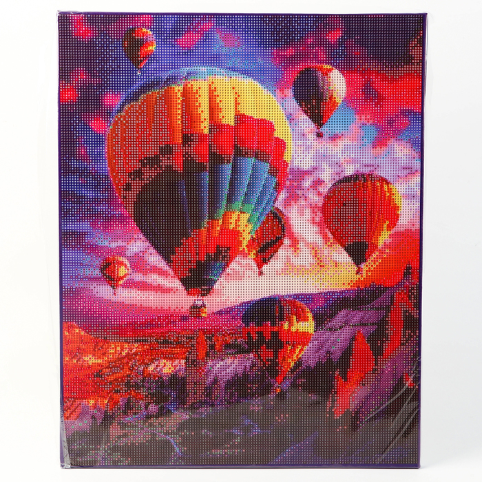 

Алмазная вышивка полное заполнение "Воздушные шары", на раме, 40*50 см