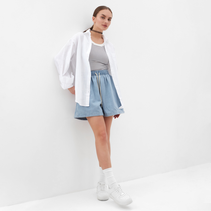 фото Шорты женские mist denim, р. хs, синий