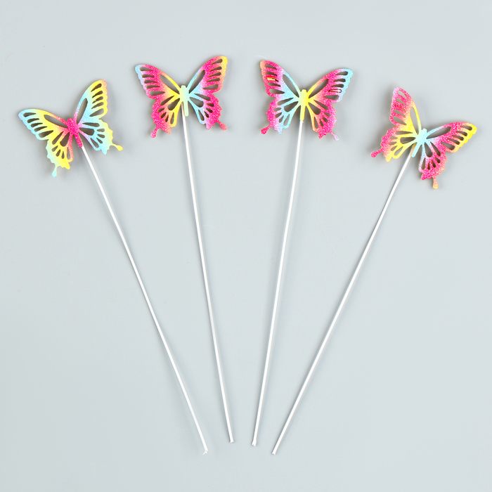 Набор для украшения «Бабочки» разноцветные серьги baryshnikov бижутерия бабочки разноцветные