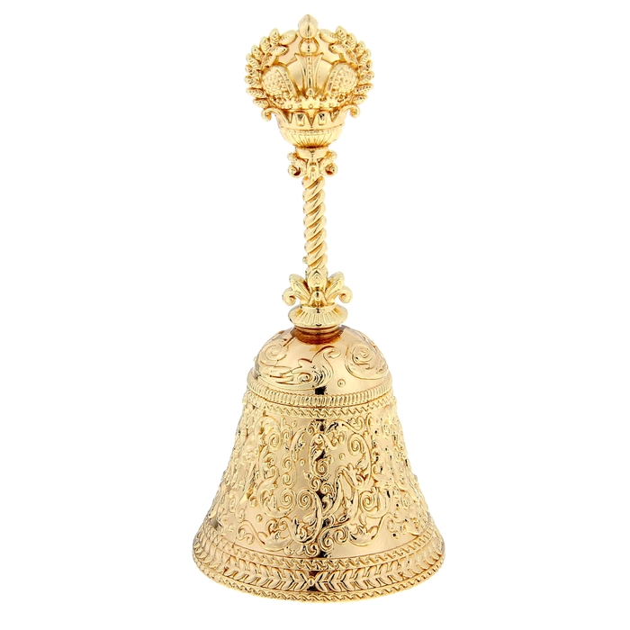 Колокольчик с ручкой корона "Царь Всея Руси"