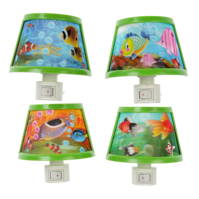 Ночник "Рыбки в 3D"