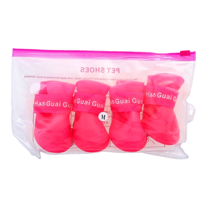 Сапоги резиновые "Вездеход", набор 4 шт., р-р М (подошва 5 Х 4 см), розовые