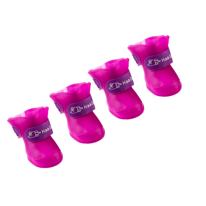 фото Сапоги резиновые "вездеход", набор 4 шт., р-р м (подошва 5 х 4 см), фиолетовые