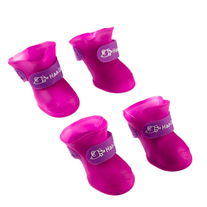 фото Сапоги резиновые "вездеход", набор 4 шт., р-р м (подошва 5 х 4 см), фиолетовые