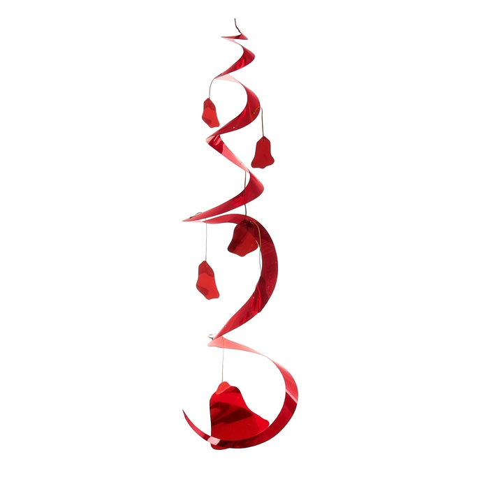 Спираль "Колокольчики", цвет: красный