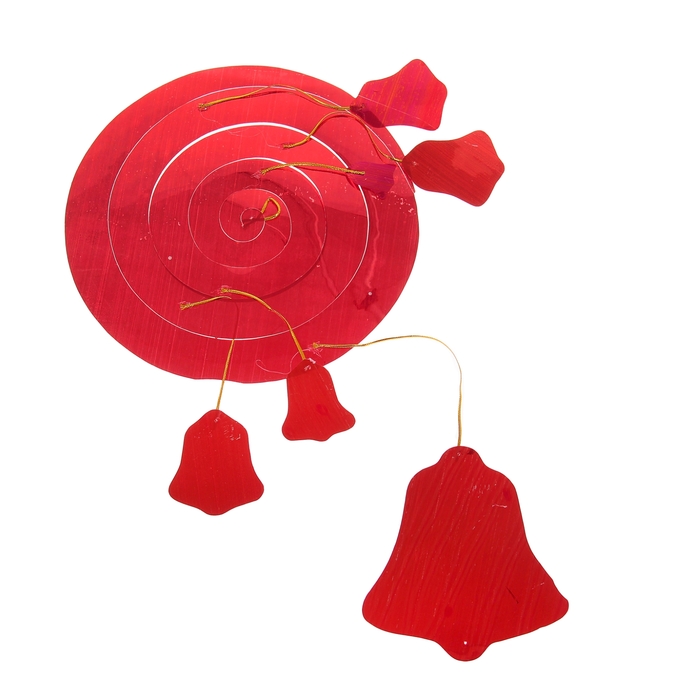 Спираль "Колокольчики", цвет: красный