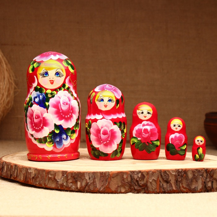 

Матрёшка 5-кукольная "Жанна", 14-15 см