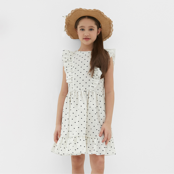 Платье для девочки MINAKU, цвет белый, рост 152 см