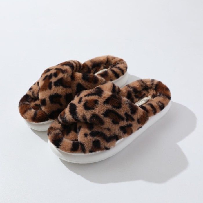 Тапочки женские Arya Home Leo, размер 36-37, принт леопардовый ботинки guess fl5ol2fap08 леопардовый принт размер 36