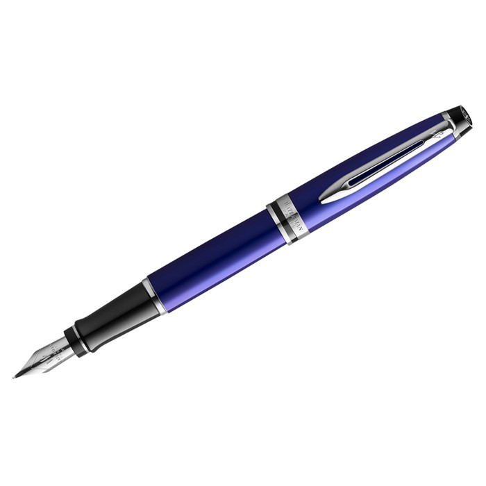 цена Ручка перьевая Waterman Expert Blue CT, 1.0мм, синяя, подар/уп 2093457