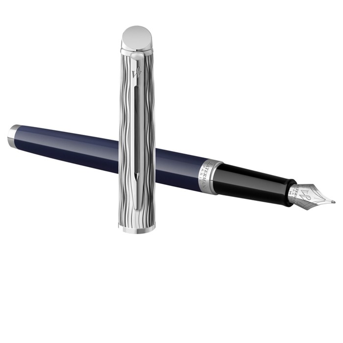 Ручка перьевая Waterman Hémisphère SE Deluxe Blue CT, 0.8мм, синяя, подар/уп 2166467 ручка роллер waterman embleme 2100325 red ct f черные чернила подар кор