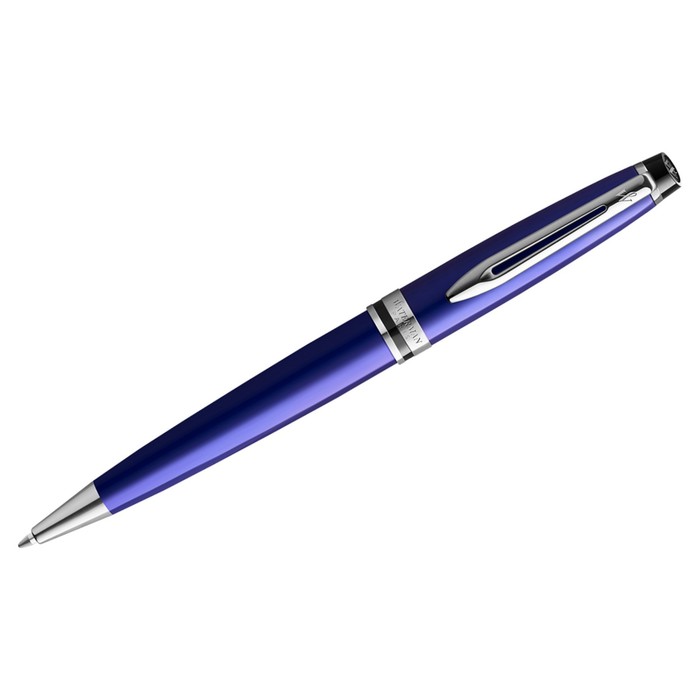 Ручка шариковая Waterman Expert Blue CT, 1,0мм, синяя, подар/уп 2093459 ручка роллер waterman embleme 2100325 red ct f черные чернила подар кор
