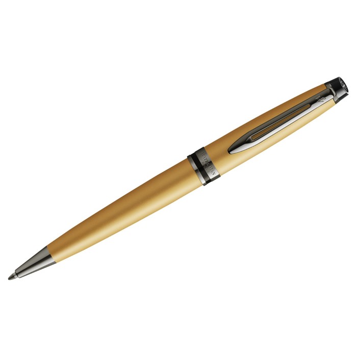 цена Ручка шариковая Waterman Expert Gold RT, 1,0мм, синяя, подар/уп 2119260
