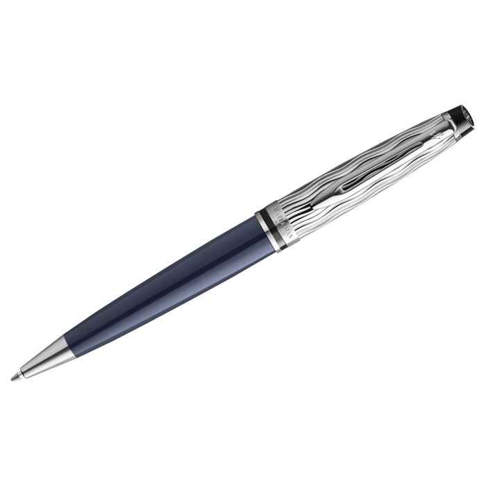 Ручка шариковая Waterman Expert SE Deluxe Blue CT, 1,0мм, синяя, подар/уп 2166466 ручка роллер waterman embleme 2100325 red ct f черные чернила подар кор