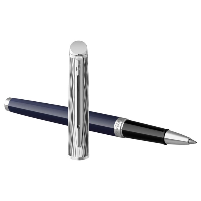 фото Ручка-роллер waterman hémisphère se deluxe blue ct, 0,8мм, черная, подар/уп 2166469