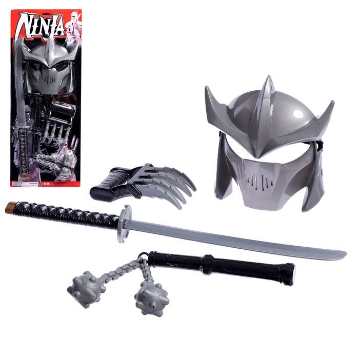 Набор ниндзя «Великий боец», 6 предметов набор оружия ниндзя в комплекте предметов 3шт пакет