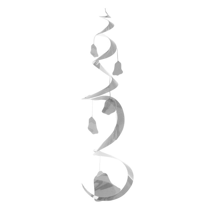 Спираль "Колокольчики", цвет: серебристый