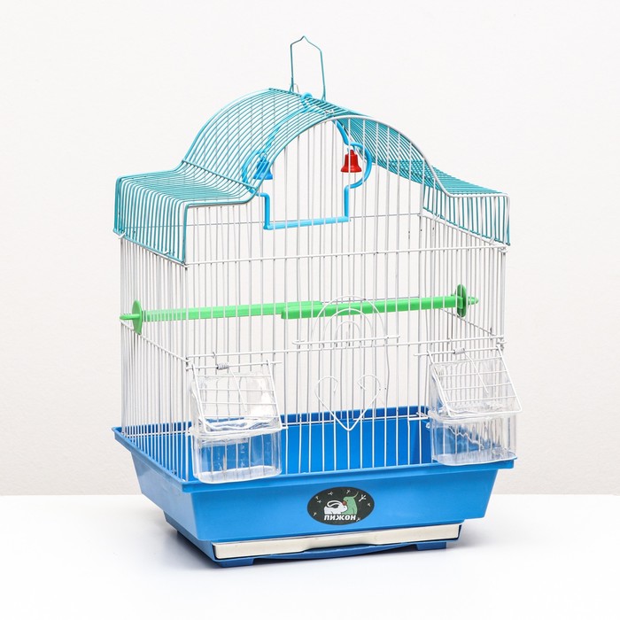 

Клетка для птиц укомплектованная Bd-1/4fc, 30 х 23 х 39 см, синяя