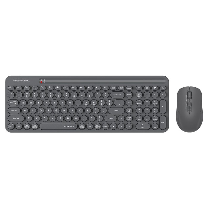

Клавиатура + мышь A4Tech Fstyler FG3300 Air клав:серый мышь:серый USB беспроводная slim Mul 103388