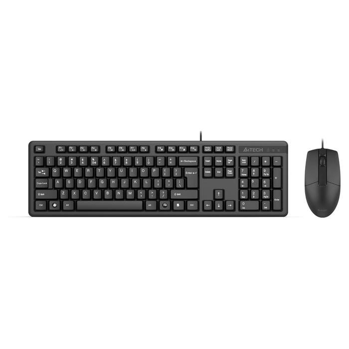 цена Клавиатура + мышь A4Tech KK-3330S клав:черный мышь:черный USB (KK-3330S USB (BLACK))