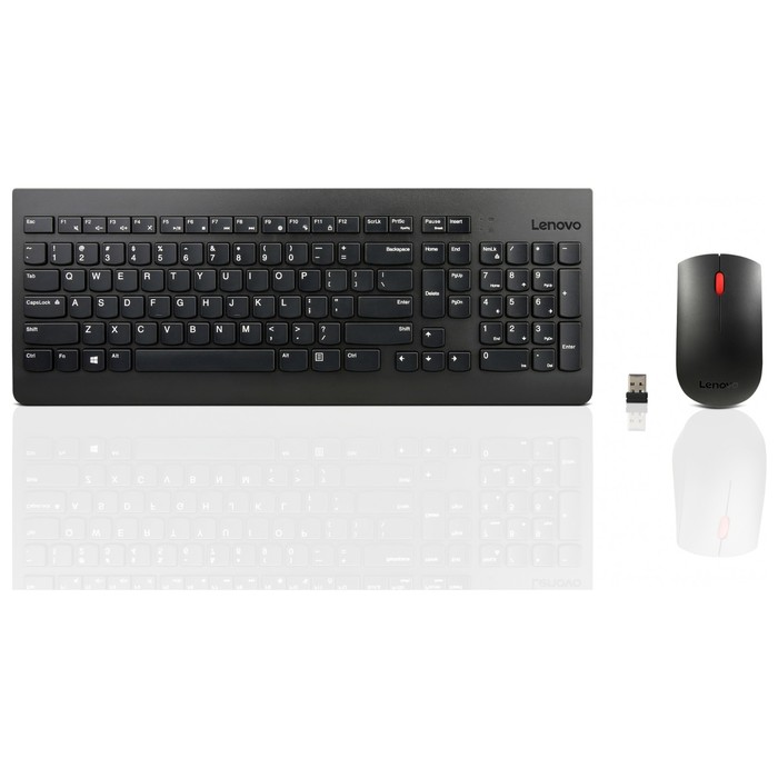 

Клавиатура + мышь Lenovo Combo 4X30M39487 клав:черный мышь:черный USB беспроводная