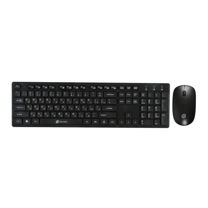 

Клавиатура + мышь Оклик 240M клав:черный мышь:черный USB беспроводная slim Multimedia (1091 103388