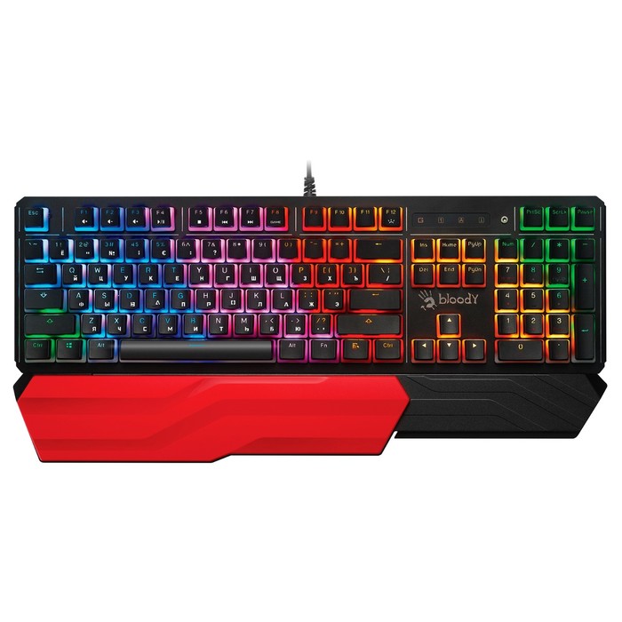 

Клавиатура A4Tech Bloody B975P механическая черный USB Multimedia for gamer LED (подставка 1033890