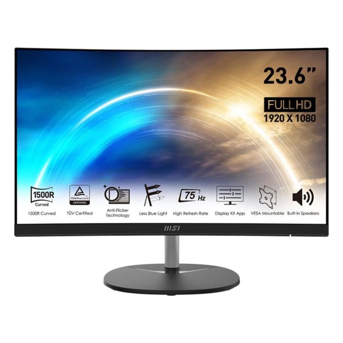 

Монитор MSI 23.8" Pro MP241CA черный VA LED 1ms 16:9 HDMI M/M матовая 250cd 178гр/178гр 192 103390