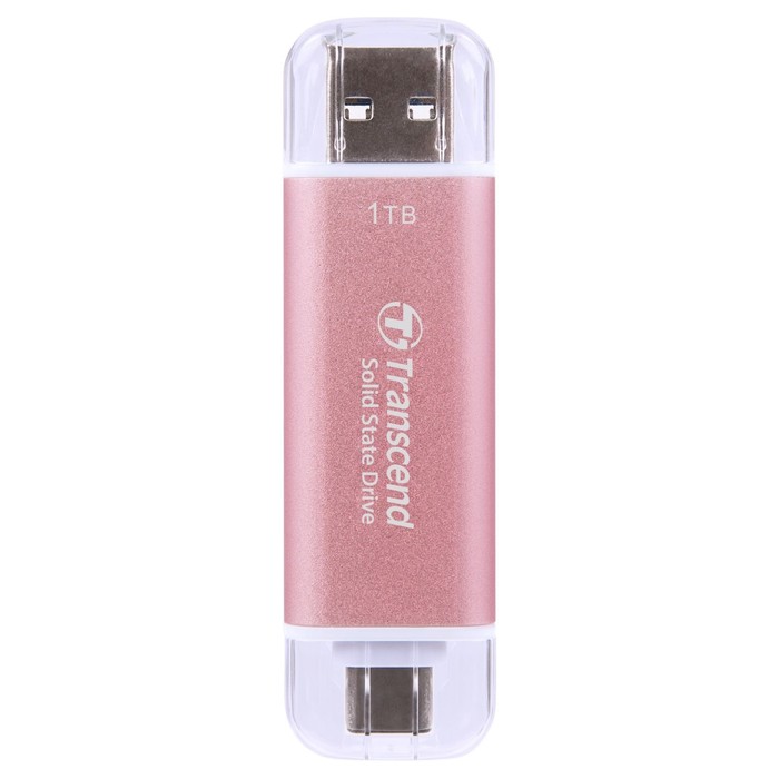 Накопитель SSD Transcend USB-C 1TB TS1TESD310P розовый USB-A