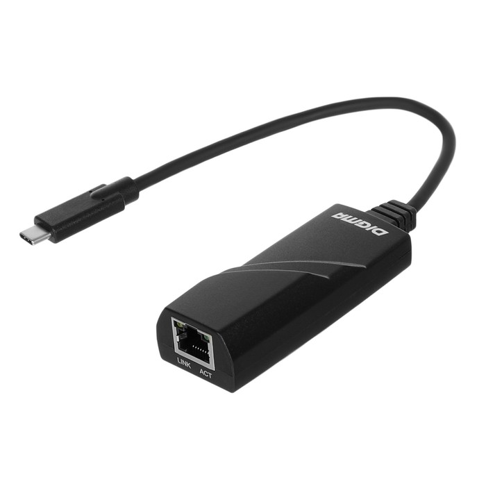 Сетевой адаптер Gigabit Ethernet Digma D-USBC-LAN1000 USB Type-C (упак.:1шт) сетевая карта digma ethernet bu usbc lan1000 usb 3 0