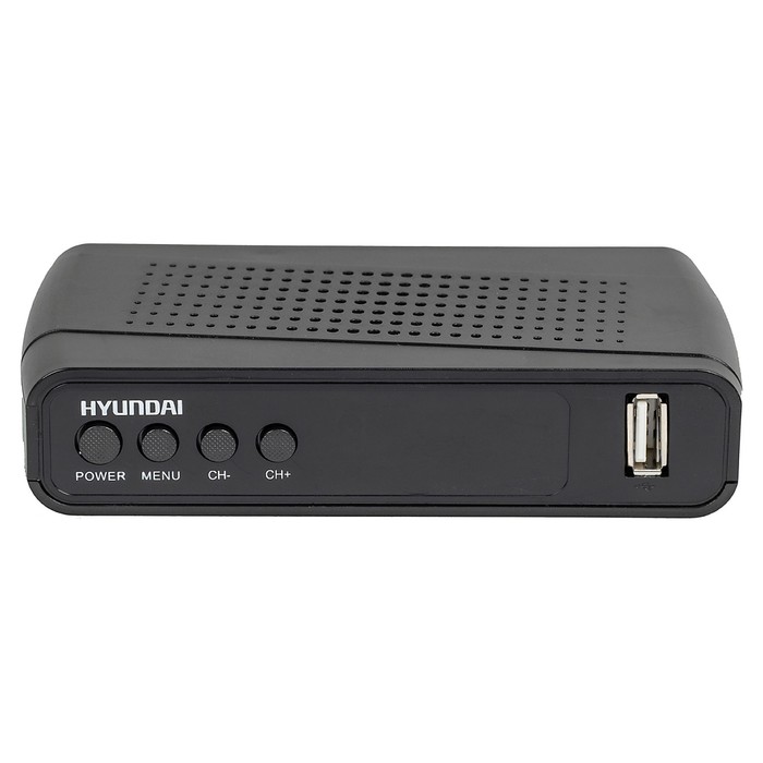 фото Ресивер dvb-t2 hyundai h-dvb520 черный