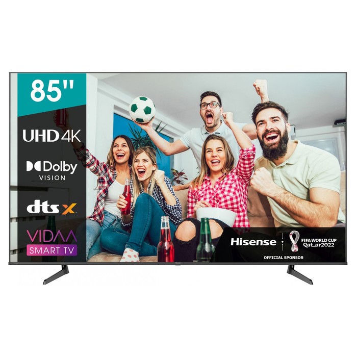 

Телевизор LED Hisense 85" 85A6BG 6 черный 4K Ultra HD 60Hz DVB-T DVB-T2 DVB-C DVB-S DVB-S2 1033933