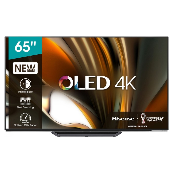 Телевизор OLED Hisense 65 65A85H черный 4K Ultra HD 120Hz DVB-T DVB-T2 DVB-C DVB-S DVB-S2 1033933