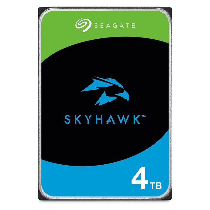 Жесткий диск Seagate SATA-III 4TB ST4000VX005 Surveillance Skyhawk (5900rpm) 256Mb 3.5 жесткий диск hdd seagate skyhawk lite 4тб st4000vx005 sata 3 5900rpm