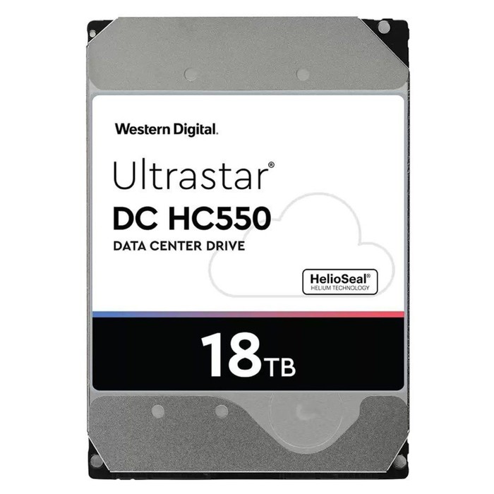 Жесткий диск WD SATA-III 18TB 0F38459 WUH721818ALE6L4 Server Ultrastar DC HC550 (7200rpm) 5 103395 жесткий диск western digital dc hc550 18tb wuh721818al5204 0f38353