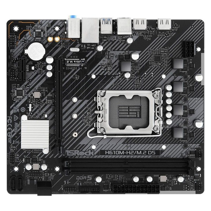 

Материнская плата Asrock H610M-H2/M.2 D5 Soc-1700 Intel H610 2xDDR5 mATX AC`97 8ch(7.1) GbL 103395