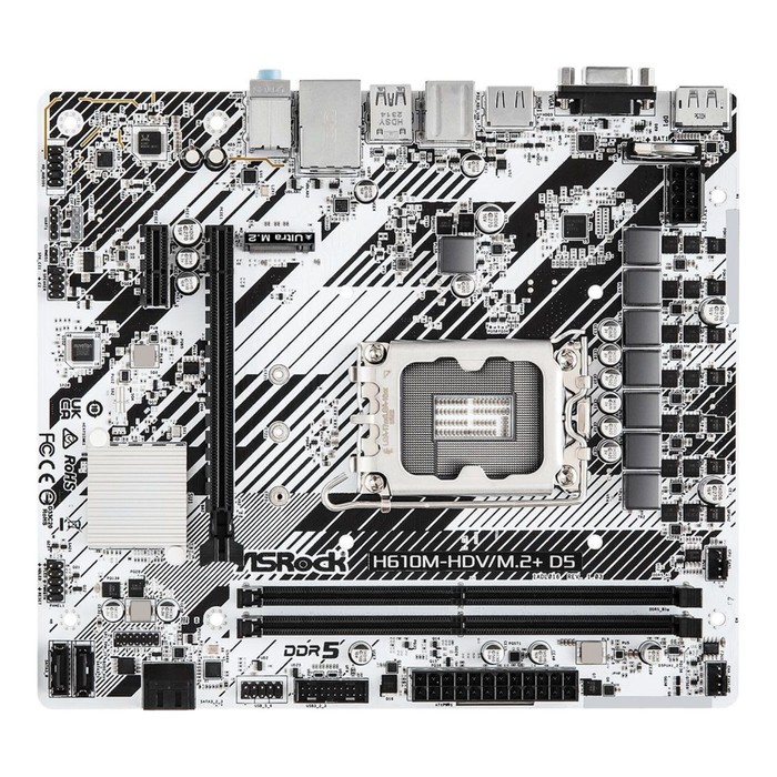 

Материнская плата Asrock H610M-HDV/M.2+ D5 Soc-1700 Intel H610 2xDDR5 mATX AC`97 8ch(7.1) G 103395