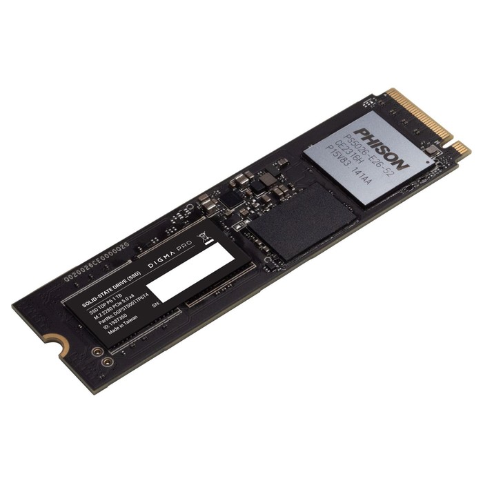 Накопитель SSD Digma Pro PCIe 5.0 x4 1TB DGPST5001TP6T4 Top P6 M.2 2280 ssd накопитель digma pro top p6 m 2 2280 pcie 5 0 x4 2tb dgpst5002tp6t4