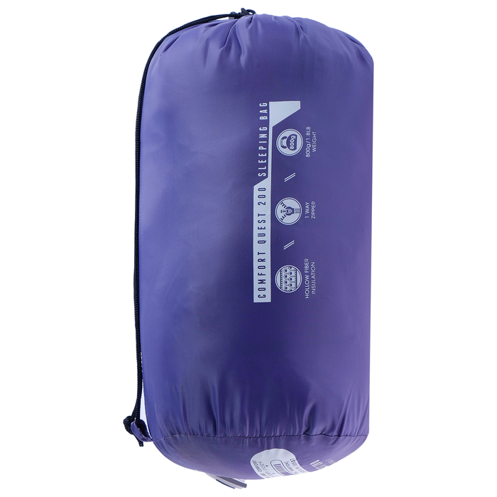 Спальный мешок Quest 200, 220х75х50 см, от 7°C до 11°C, цвета МИКС
