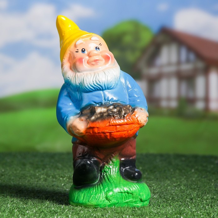 Садовая фигура "Гном с деньгами"