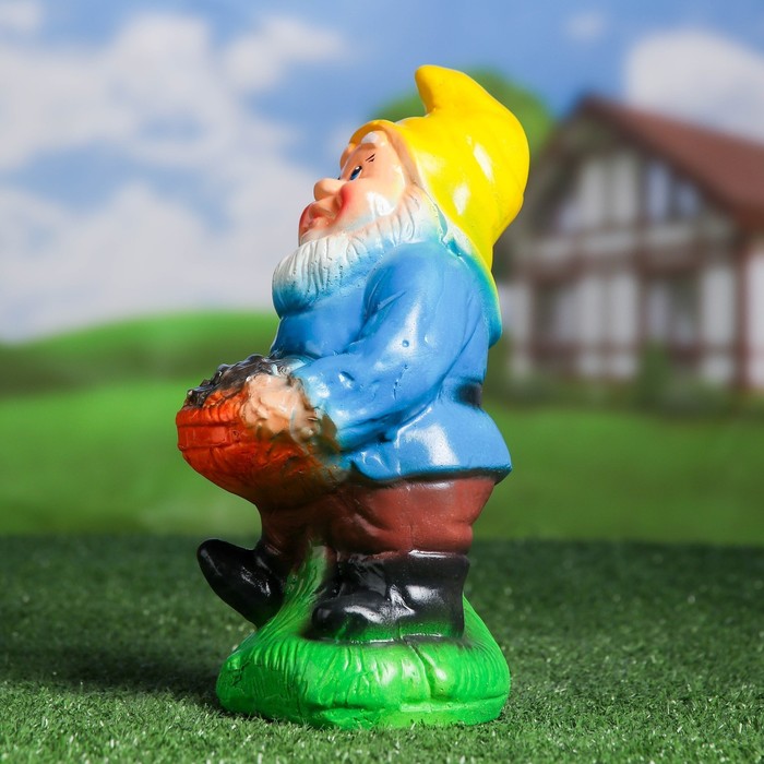 Садовая фигура "Гном с деньгами"